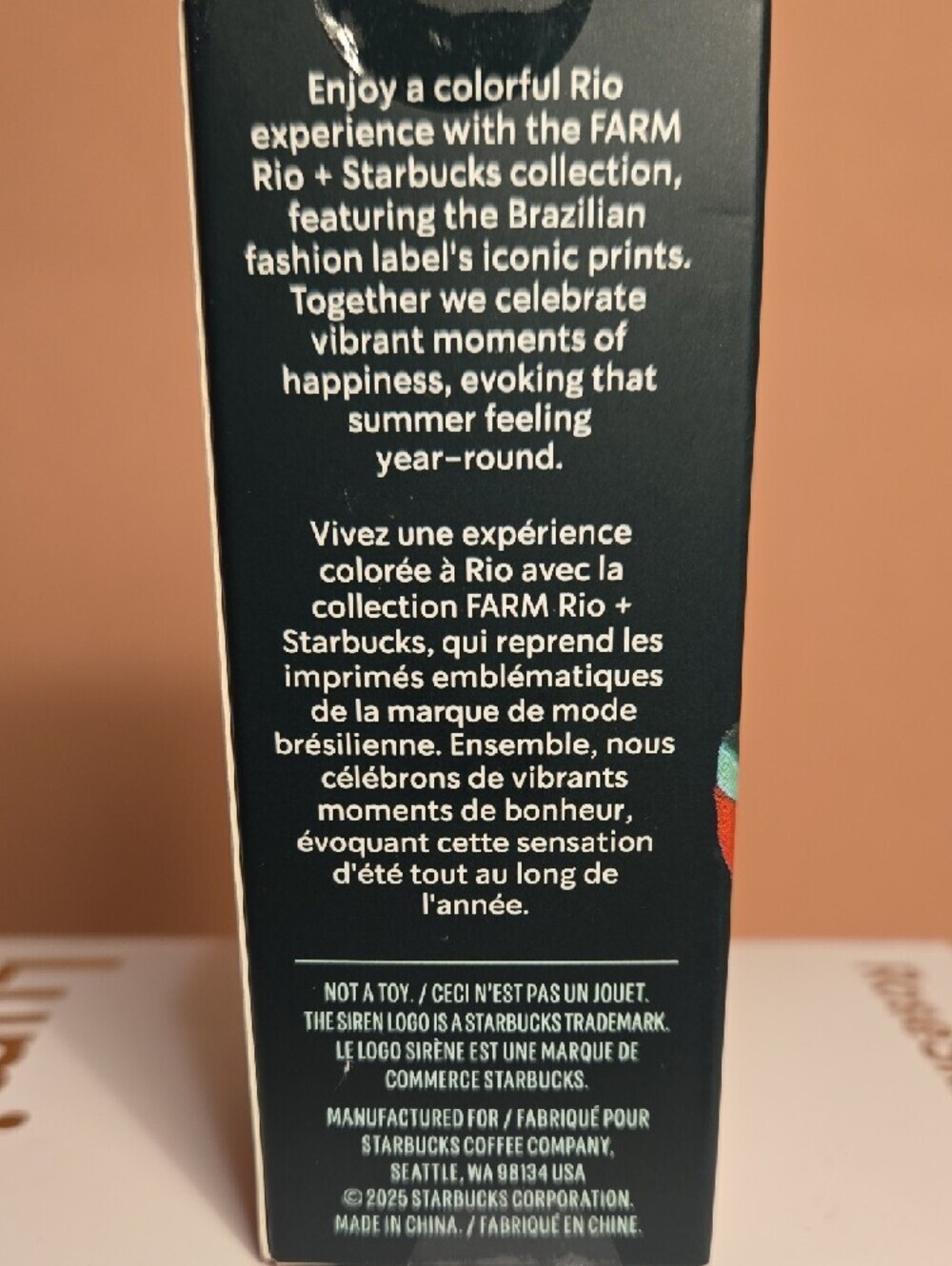 STARBUCKS FARM RIO 2025 BRAZILIAN TROPICAL BANANA LEAVES Mini Tumbler  KEYCHAIN - Picture 3 of 6